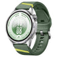 Press Button Diagonal Stripe Woven Texture Two Color Silicone Watch Band, 22mm