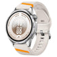 Press Button Diagonal Stripe Woven Texture Two Color Silicone Watch Band, 22mm