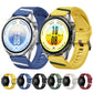 Press Button Diagonal Stripe Woven Texture Two Color Silicone Watch Band, 22mm