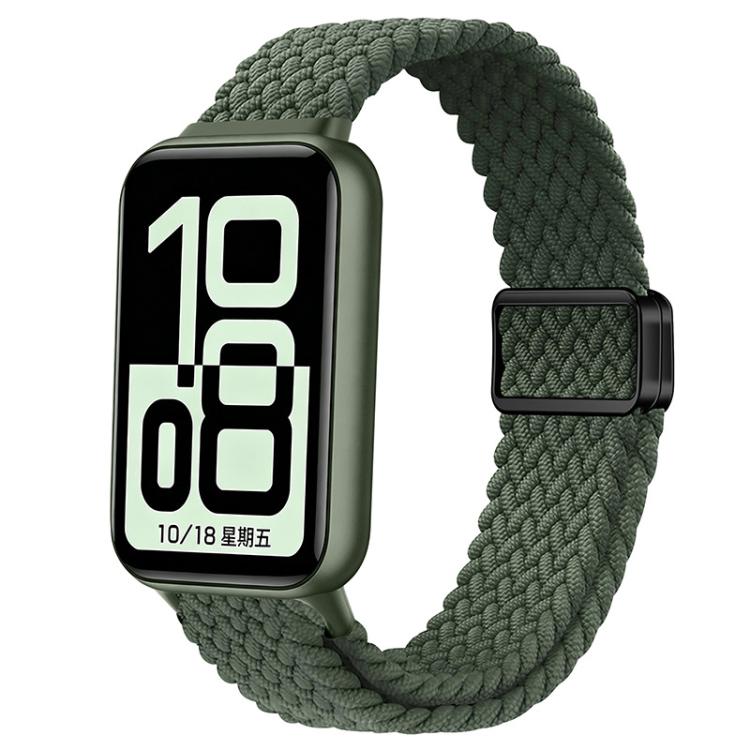 Loop Slide Magnetic Clasp Nylon Braided Watch Band, For Honor Band 11 / Band 11 Pro