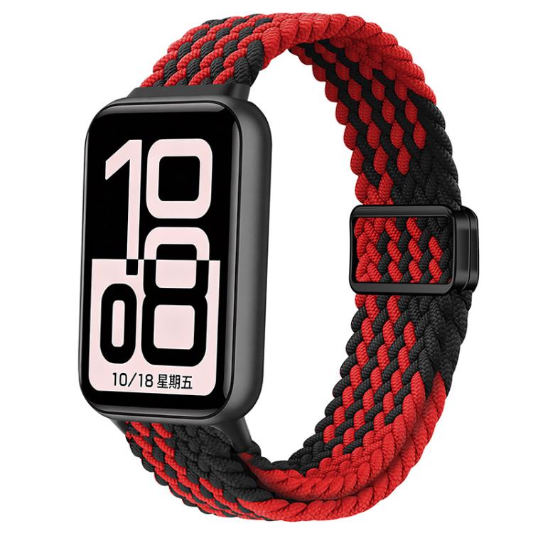 Loop Slide Magnetic Clasp Nylon Braided Watch Band, For Honor Band 11 / Band 11 Pro