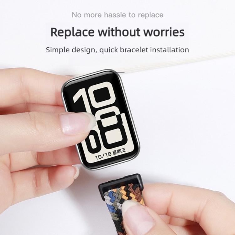 Loop Slide Magnetic Clasp Nylon Braided Watch Band, For Honor Band 11 / Band 11 Pro