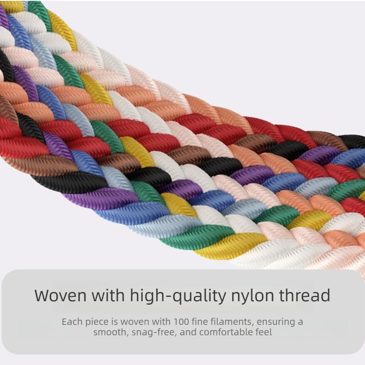 Loop Slide Magnetic Clasp Nylon Braided Watch Band, For Honor Band 11 / Band 11 Pro