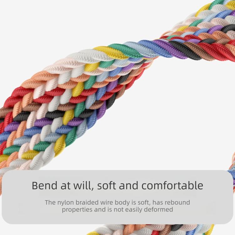 Loop Slide Magnetic Clasp Nylon Braided Watch Band, For Honor Band 11 / Band 11 Pro