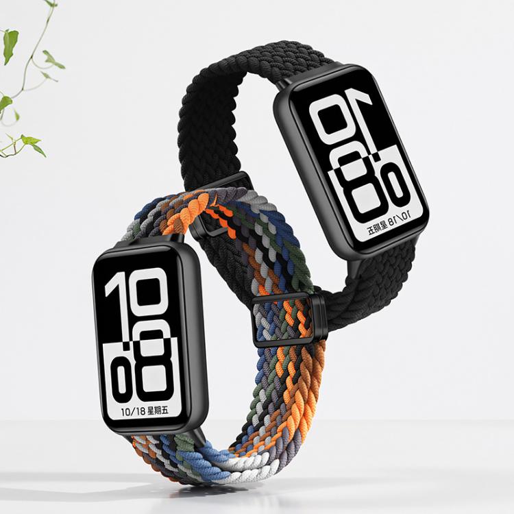 Loop Slide Magnetic Clasp Nylon Braided Watch Band, For Honor Band 11 / Band 11 Pro