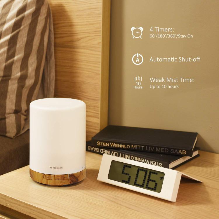 300ml Essential Oil Diffuser Ultrasonic Aroma Humidifier for Bedroom, 7 Color LED Lights, UK Plug, EU Plug, US Plug