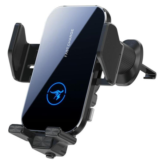 X14 15W Qi Wireless Car Charger 360-Degree Rotatable Air Vent Phone Holder, X14 (Black), X14 (Silver)