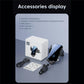 Qi wireless car charger kit with phone holder, cable, and air vent clip accessories