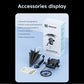 Waterproof wireless charging phone mount kit with mounting brackets and charging cable