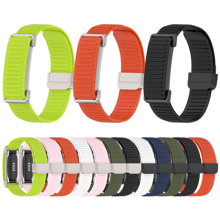 High-Stretch Magnetic Buckle Silicone Watch Band, For Google Fitbit Air