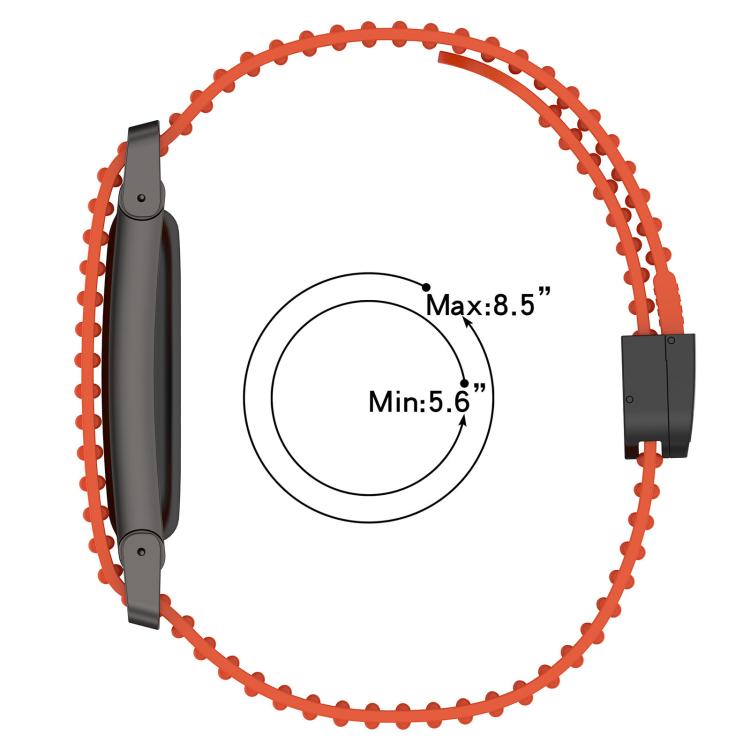 High-Stretch Magnetic Buckle Silicone Watch Band, For Google Fitbit Air