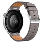 Press Button Pin Buckle Flat Tail Genuine Leather Watch Band, 18mm