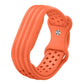 Butterfly Buckle Perforated Solid Color Silicone Watch Band, For Google Fitbit Air