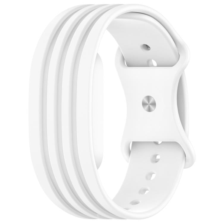 Butterfly Buckle Solid Color Silicone Watch Band, For Hume Band 2.0