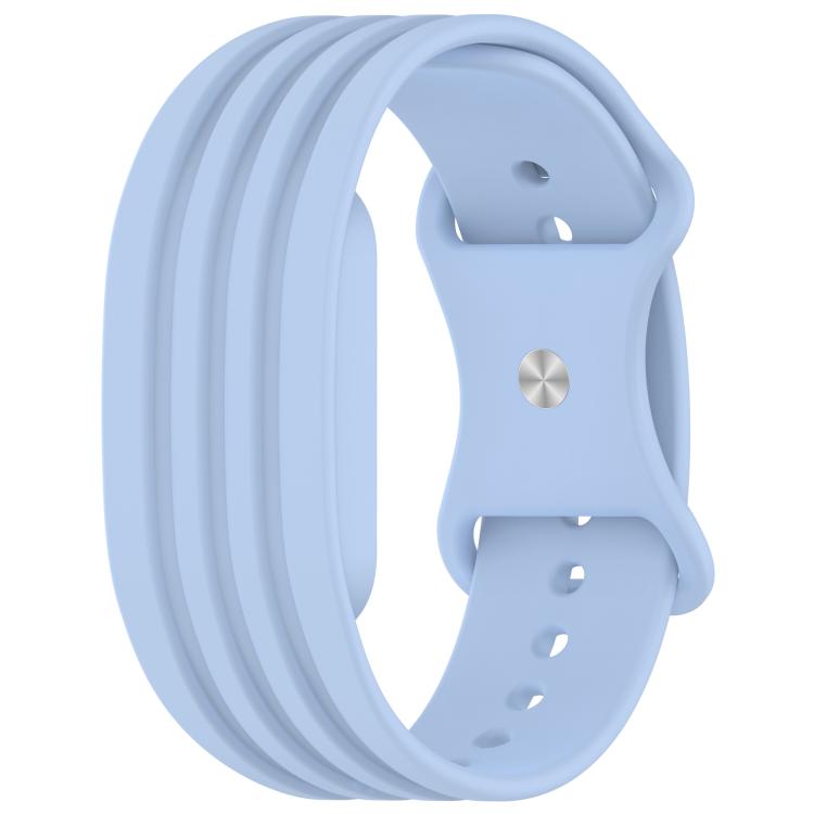 Butterfly Buckle Solid Color Silicone Watch Band, For Hume Band 2.0