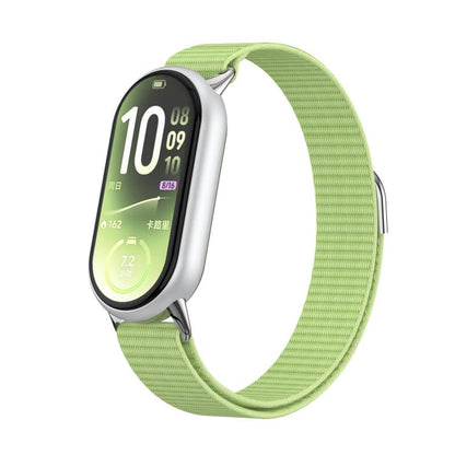 Metal Tail Nylon Hook and Loop Fastener Watch Band, For Xiaomi Smart Band 11 / 10 / 9 / 8