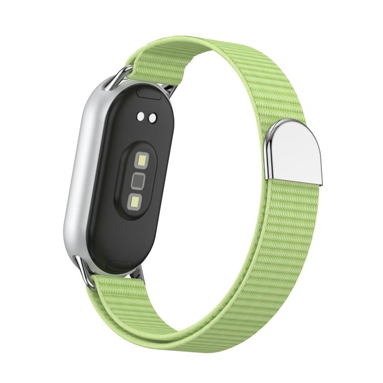 Metal Tail Nylon Hook and Loop Fastener Watch Band, For Xiaomi Smart Band 11 / 10 / 9 / 8