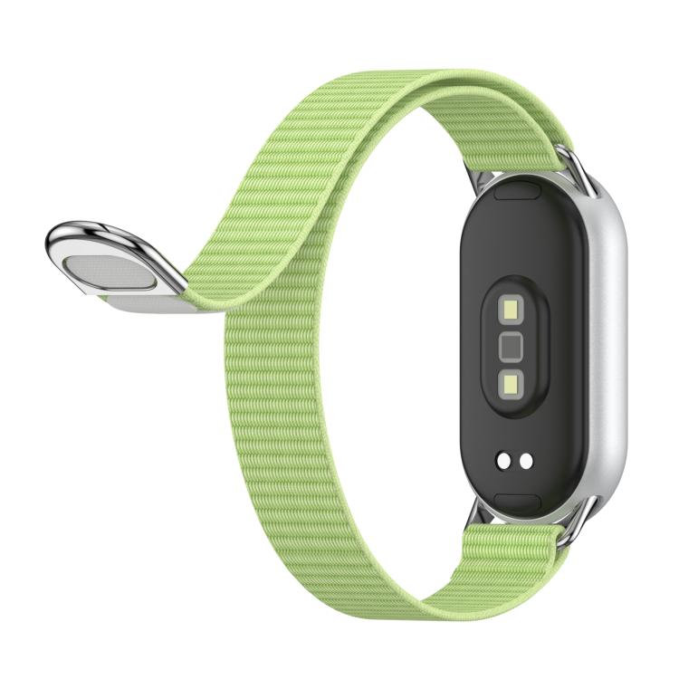 Metal Tail Nylon Hook and Loop Fastener Watch Band, For Xiaomi Smart Band 11 / 10 / 9 / 8