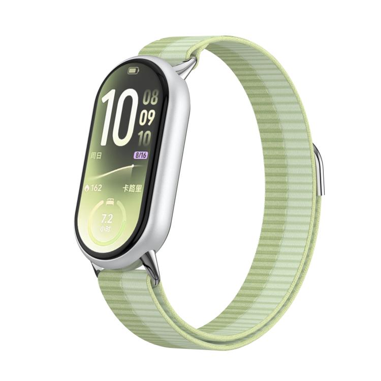 Metal Tail Nylon Hook and Loop Fastener Watch Band, For Xiaomi Smart Band 11 / 10 / 9 / 8