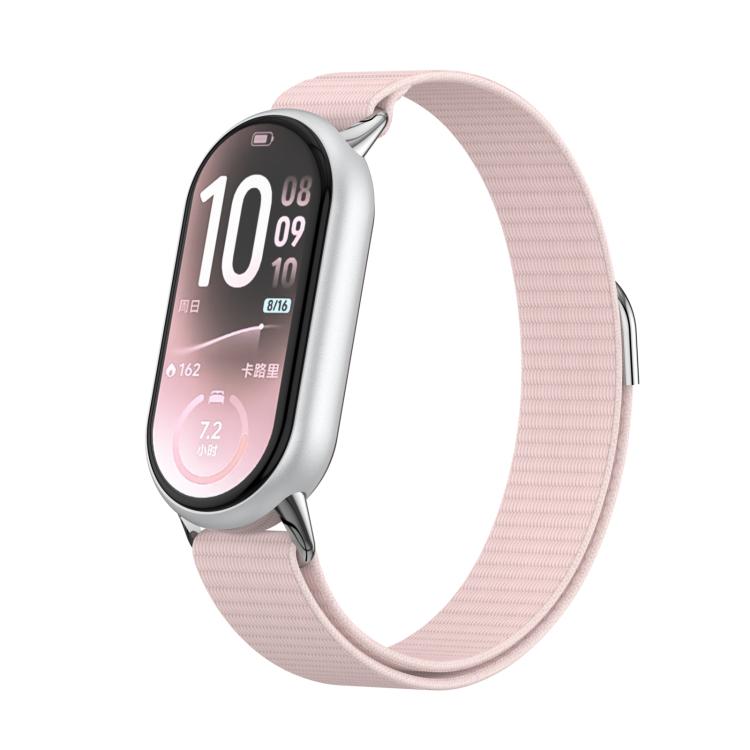 Metal Tail Nylon Hook and Loop Fastener Watch Band, For Xiaomi Smart Band 11 / 10 / 9 / 8