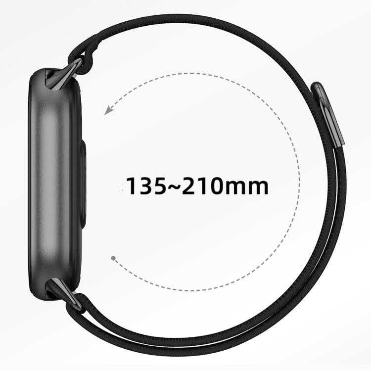 Metal Tail Nylon Hook and Loop Fastener Watch Band, For Xiaomi Smart Band 11 / 10 / 9 / 8