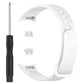 Vertical Stripe Reverse Buckle Solid Color Silicone Watch Band, For Xiaomi Smart Band 11 Active