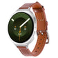 Slim Plain Genuine Leather Watch Band, For Galaxy Watch9 / 8 / 8 Classic
