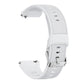 Hidden Tail Design Vertical Stripe Silicone Watch Band, 22mm