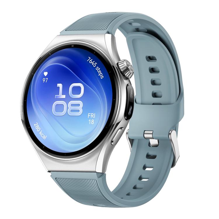 Hidden Tail Design Vertical Stripe Silicone Watch Band, 22mm