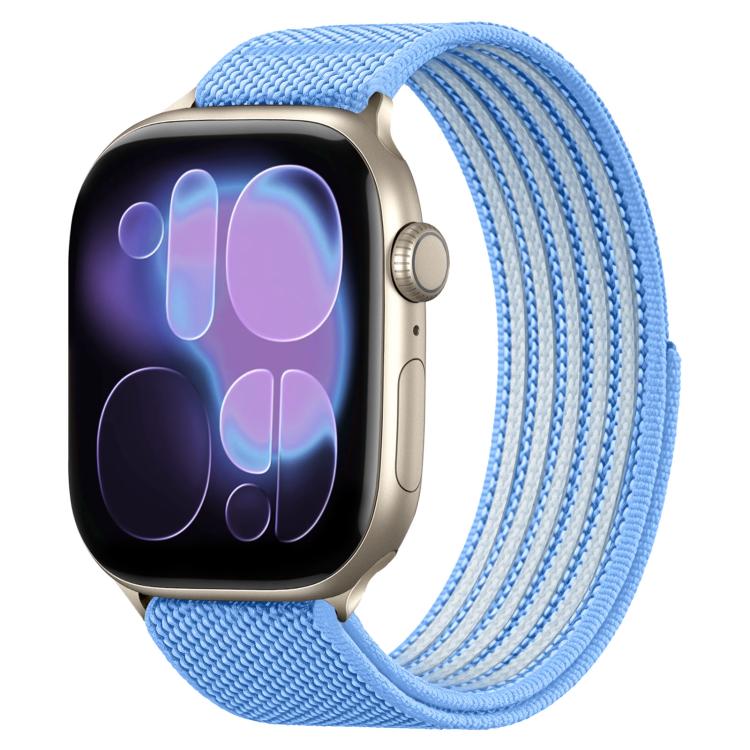 Airy Mixed Nylon Loop Metal Connector Watch Band, For Apple Watch 46mm / 49mm / 45mm / 44mm, For Apple Watch 42mm / 41mm / 40mm / 38mm