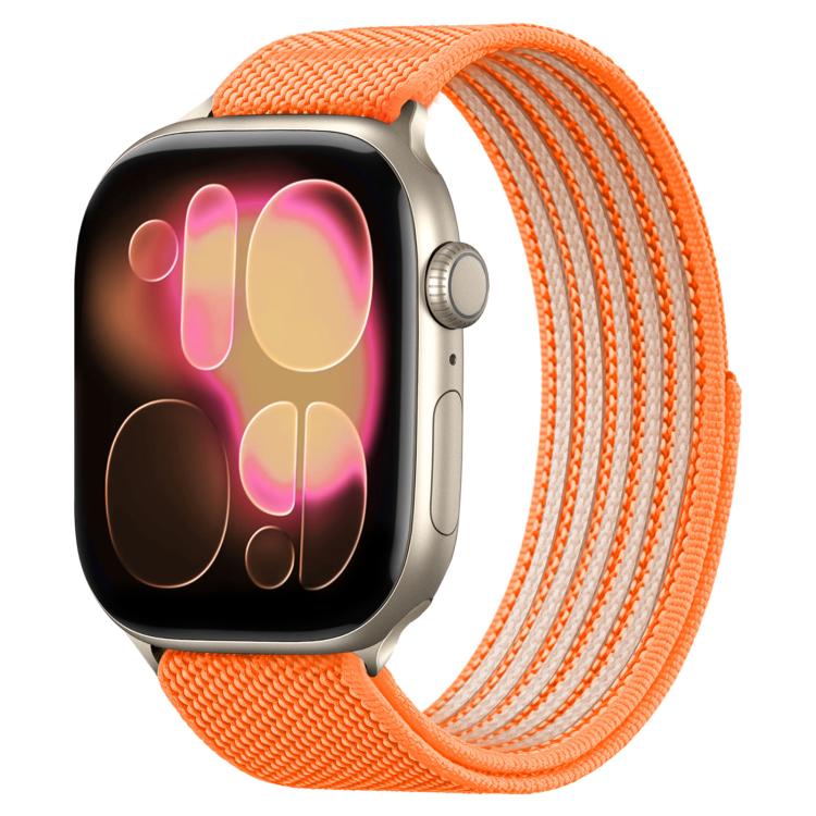 Airy Mixed Nylon Loop Metal Connector Watch Band, For Apple Watch 46mm / 49mm / 45mm / 44mm, For Apple Watch 42mm / 41mm / 40mm / 38mm