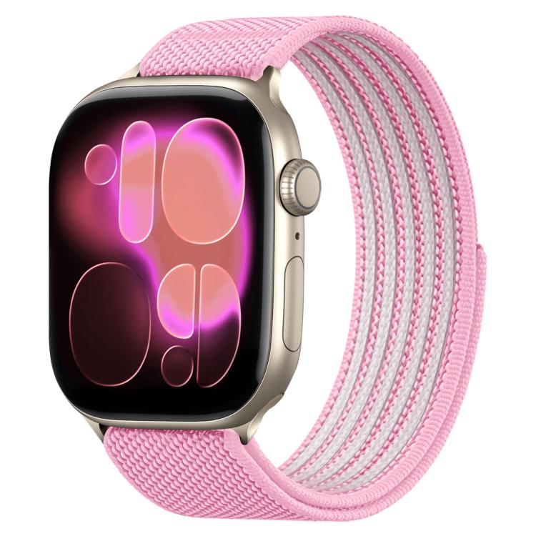 Airy Mixed Nylon Loop Metal Connector Watch Band, For Apple Watch 46mm / 49mm / 45mm / 44mm, For Apple Watch 42mm / 41mm / 40mm / 38mm