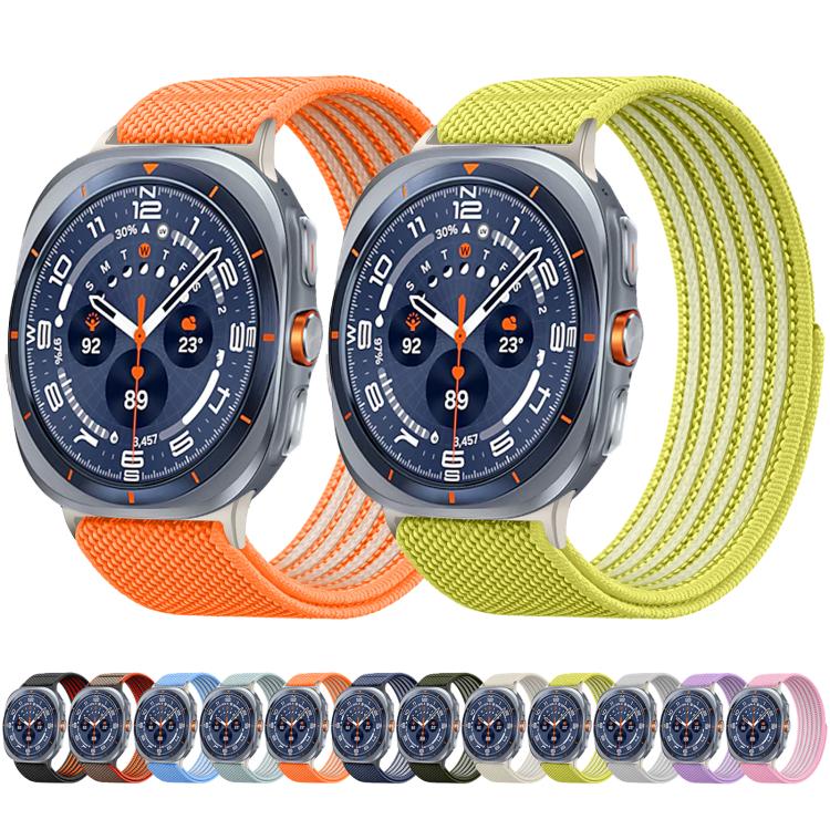 Airy Mixed Nylon Loop Metal Connector Watch Band, For Galaxy Watch Ultra2 2026 / 2025 / 1 2024