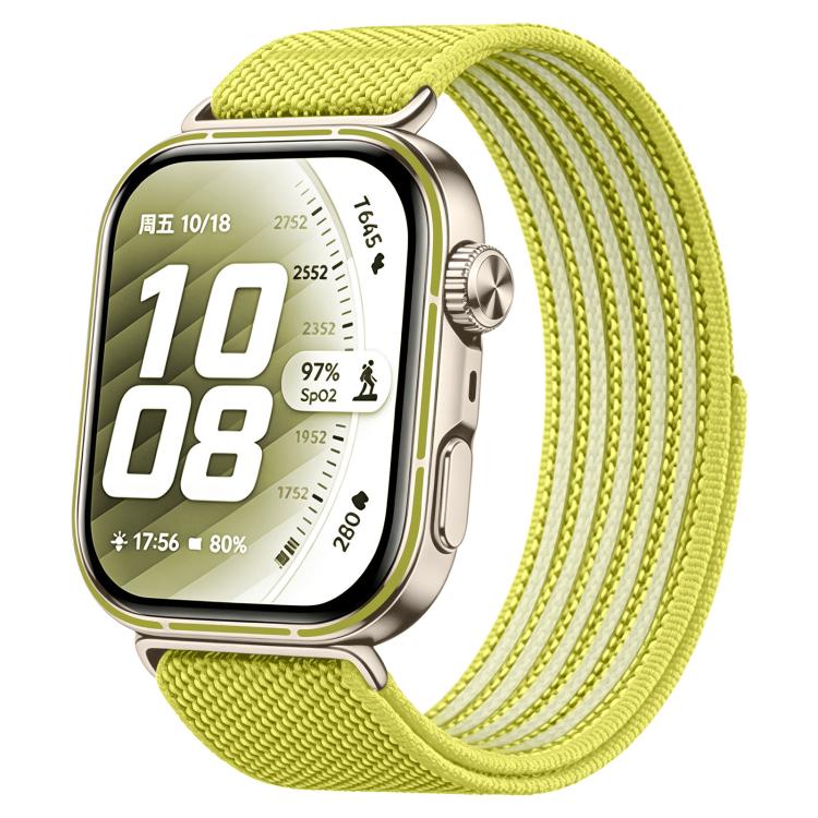 Airy Mixed Nylon Loop Metal Connector Watch Band, For Huawei Watch Fit 5 Pro / Fit 5 / Fit 4