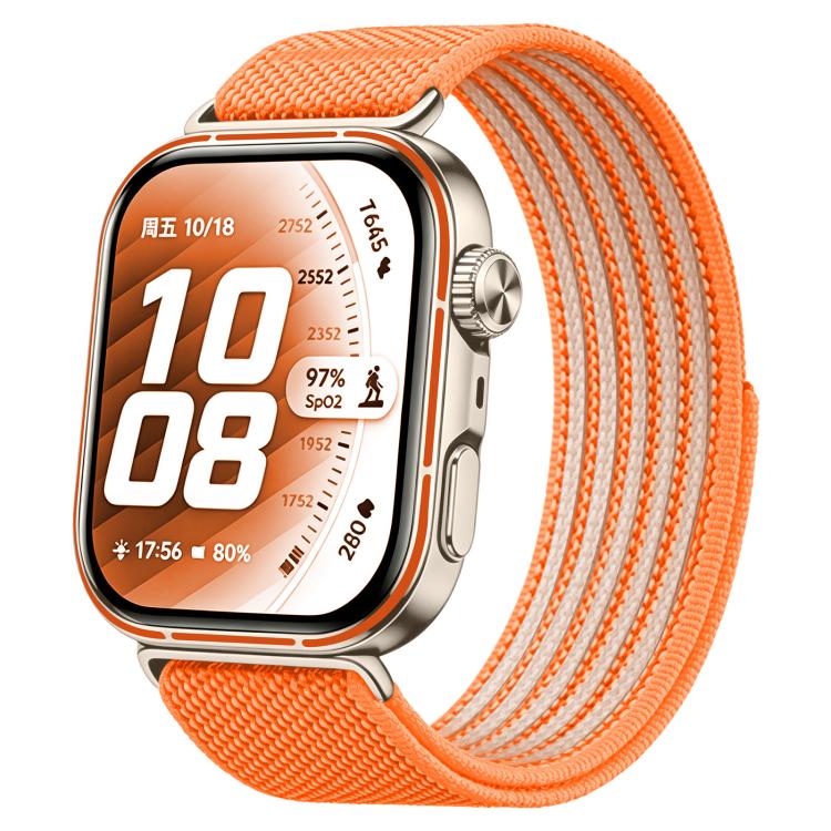 Airy Mixed Nylon Loop Metal Connector Watch Band, For Huawei Watch Fit 5 Pro / Fit 5 / Fit 4