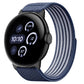 Airy Mixed Nylon Loop Metal Connector Watch Band, For Google Pixel Watch 5 / 4 / 3 / 2 / 1 41mm, For Google Pixel Watch 5 / 4 / 3 45mm