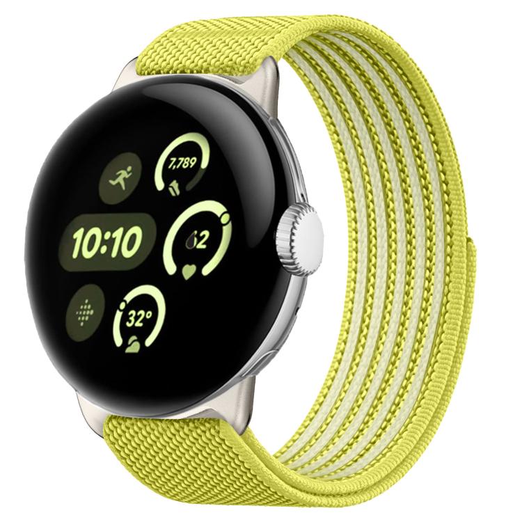Airy Mixed Nylon Loop Metal Connector Watch Band, For Google Pixel Watch 5 / 4 / 3 / 2 / 1 41mm, For Google Pixel Watch 5 / 4 / 3 45mm