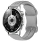 Wave-Textured Butterfly Clasp Solid Color Silicone Watch Band, 22mm, 20mm, 18mm