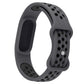 Perforated Butterfly Buckle Two Color Silicone Watch Band, For Google Fitbit Air