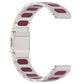 Magnetic Style Alloy Hybrid Silicone Watch Band, 22mm