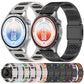 Magnetic Style Alloy Hybrid Silicone Watch Band, 22mm