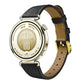 Slim Lychee-Textured Genuine Leather Watch Band, 18mm