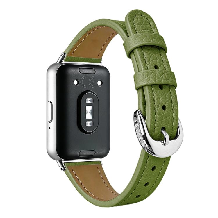 Slim Lychee-Textured Genuine Leather Watch Band, For Galaxy Fit3