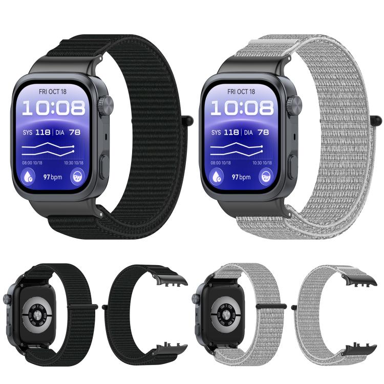 Nylon Loop Hook and Loop Fastener Watch Band, For Huawei Watch D3