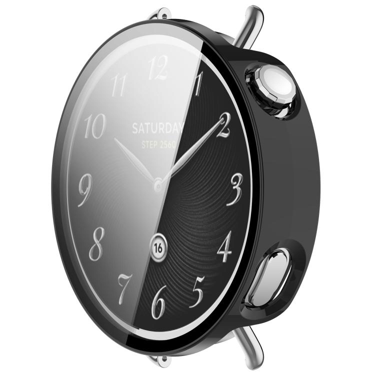 Tempered Film Integrated PC Watch Protective Case, For Xiaomi Watch S5 41mm Ceramic White