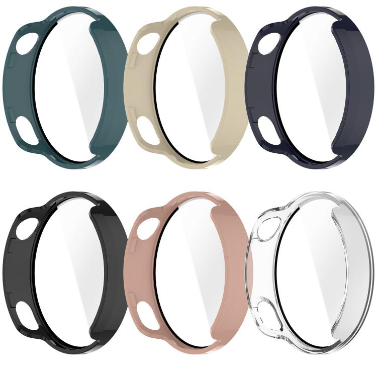 Tempered Film Integrated PC Watch Protective Case, For Xiaomi Watch S5 41mm Ceramic White
