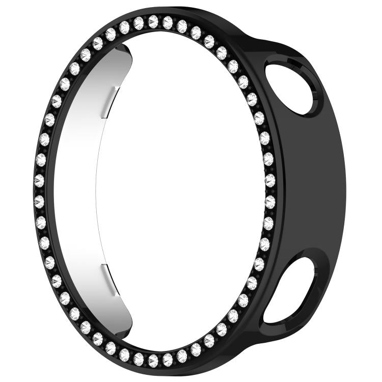 Single Row Diamond Half Coverage Hollow PC Watch Protective Case, For Xiaomi Watch S5 41mm Ceramic White