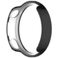Single Row Diamond Half Coverage Hollow PC Watch Protective Case, For Xiaomi Watch S5 41mm Ceramic White