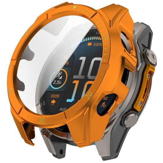 Premium Tempered Glass Film Integrated PC Watch Case, For Garmin Fenix 9 Pro 47mm MIP, For Garmin Fenix 9 Pro 51mm MIP, For Garmin Fenix 9 Pro 51mm AMOLED, For Garmin Fenix 9 Pro 47mm AMOLED