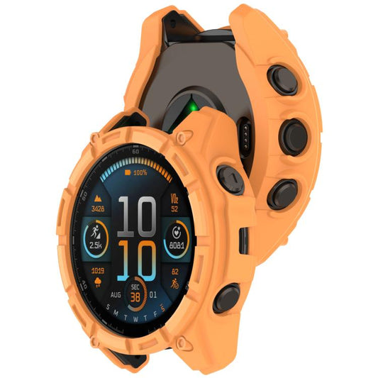 Hollow Armor TPU Half Coverage Watch Protective Case, For Garmin Fenix 9 Pro 47mm MIP, For Garmin Fenix 9 Pro 51mm MIP, For Garmin Fenix 9 Pro 51mm AMOLED, For Garmin Fenix 9 Pro 47mm AMOLED, For Garmin Fenix 9 Pro 43mm AMOLED